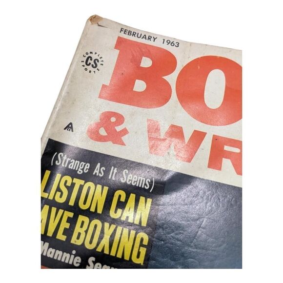 Boxing & Wrestling Magazine Feb 1963 Skeeter‎ McClure Jackie Fields Sonny Liston - Picture 3 of 8